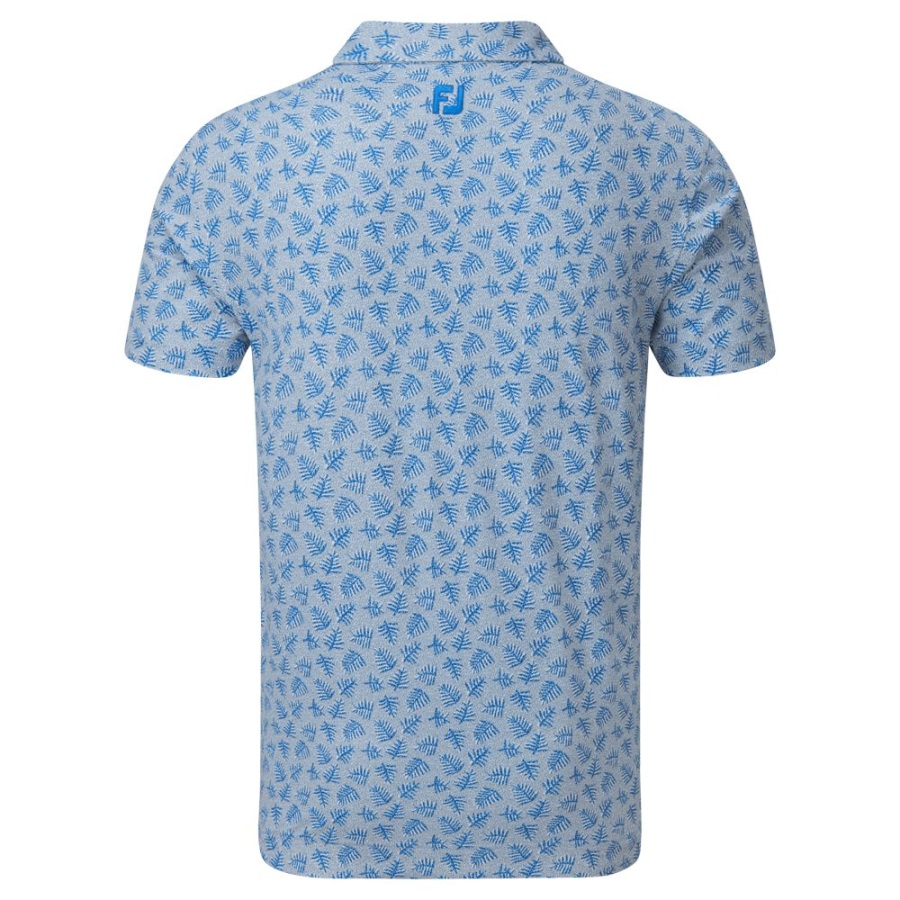 Footjoy Shadow Palm Print Pique Grey-Blue