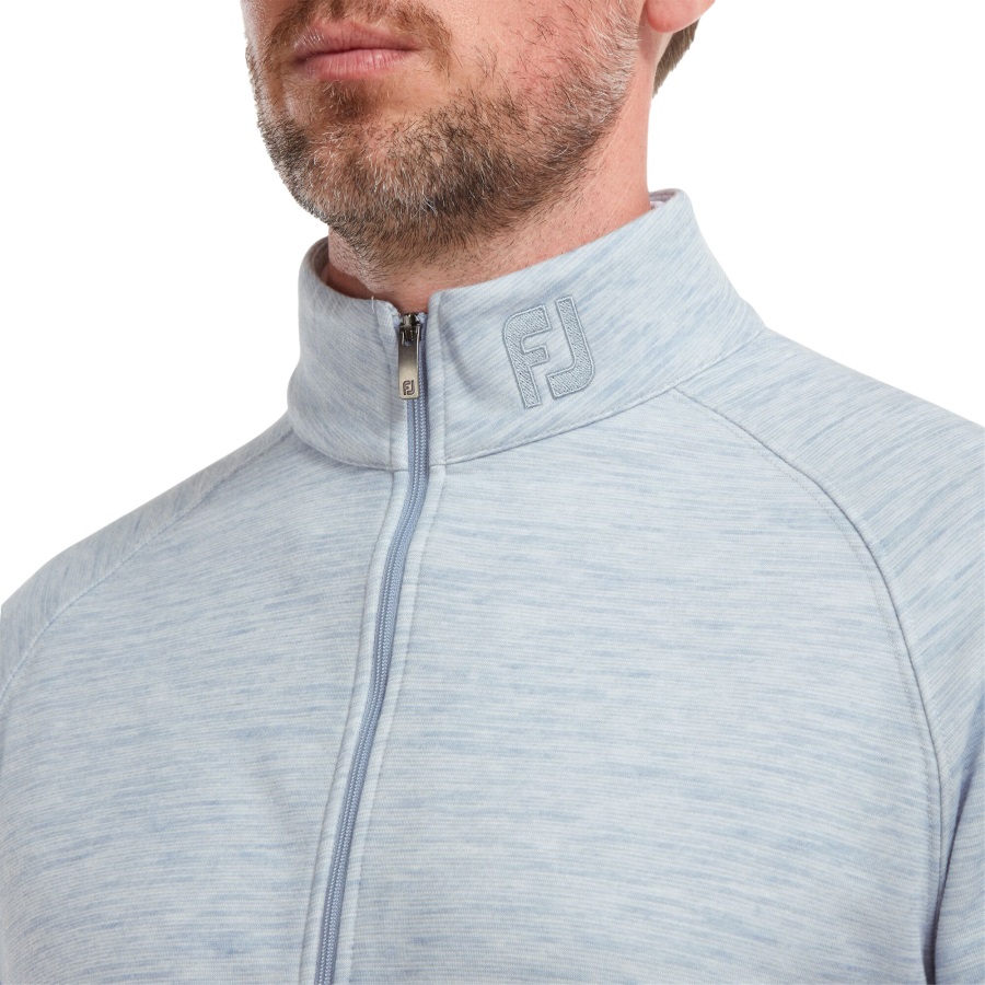 Footjoy Space Dye Fleece Full-Zip Midlayer Grey