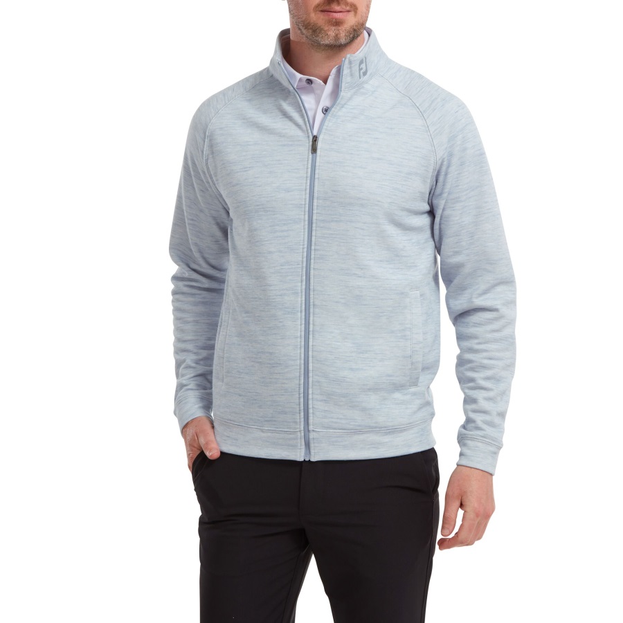 Space Dye Fleece Full-Zip Midlayer Grey Footjoy