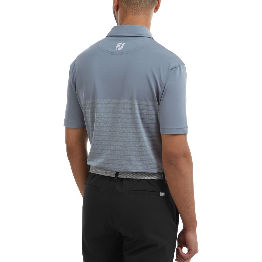 Grey Engineered Heather Stripe Lisle Footjoy