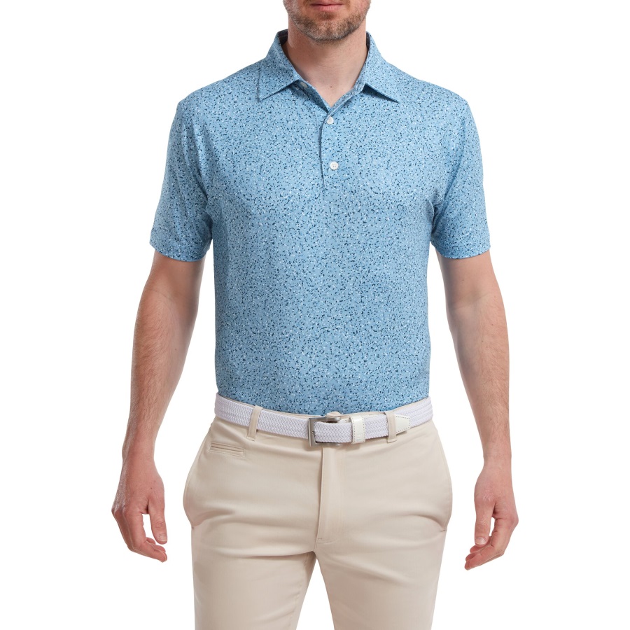 Dusk Blue Footjoy Granite Print Lisle