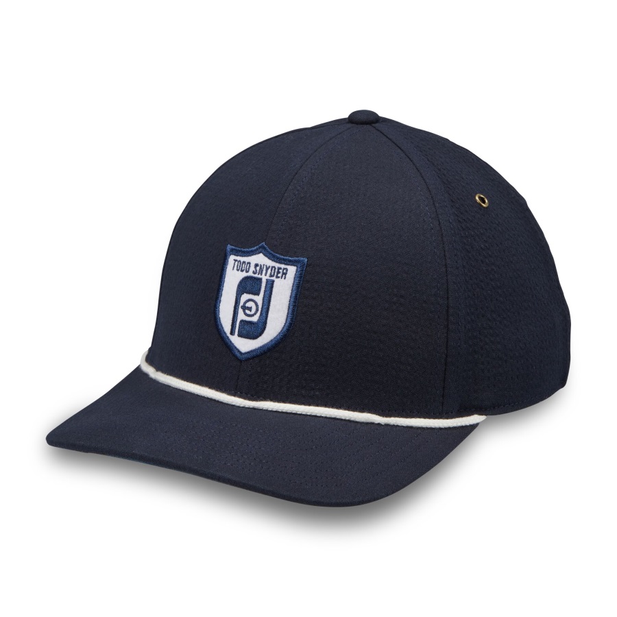 Navy Seersucker Rope Cap Footjoy