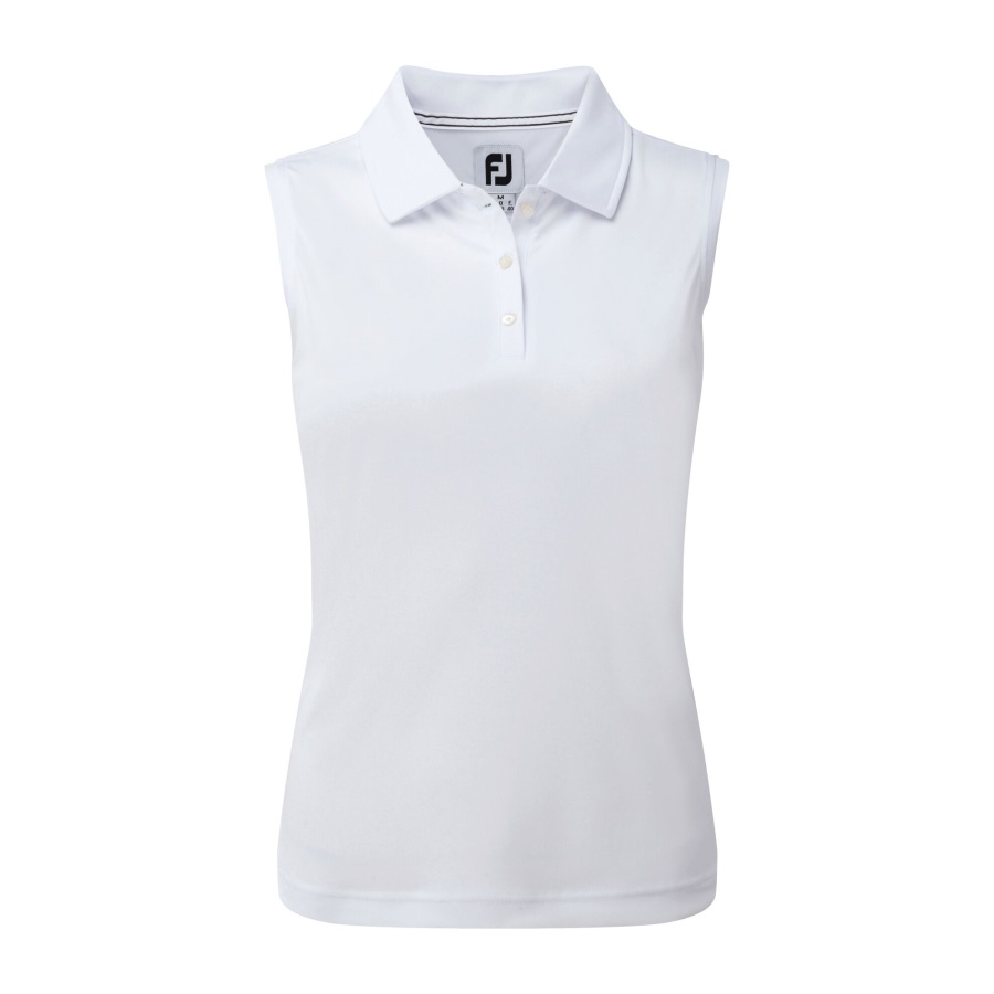 Footjoy Interlock Sleeveless Solid Women White