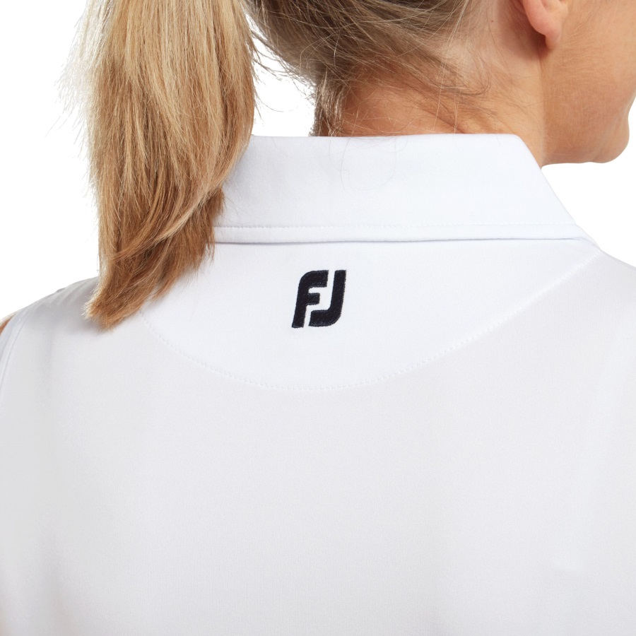 Footjoy Interlock Sleeveless Solid Women White