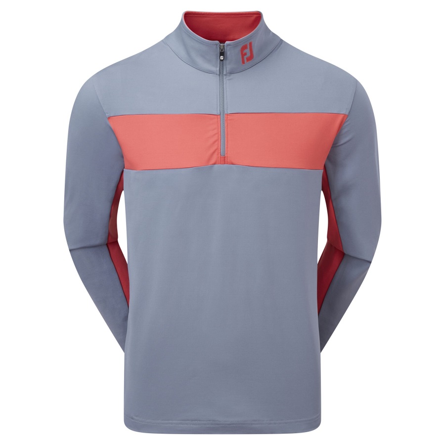 Footjoy Grey-Orange Engineered Chest Stripe Chill-Out