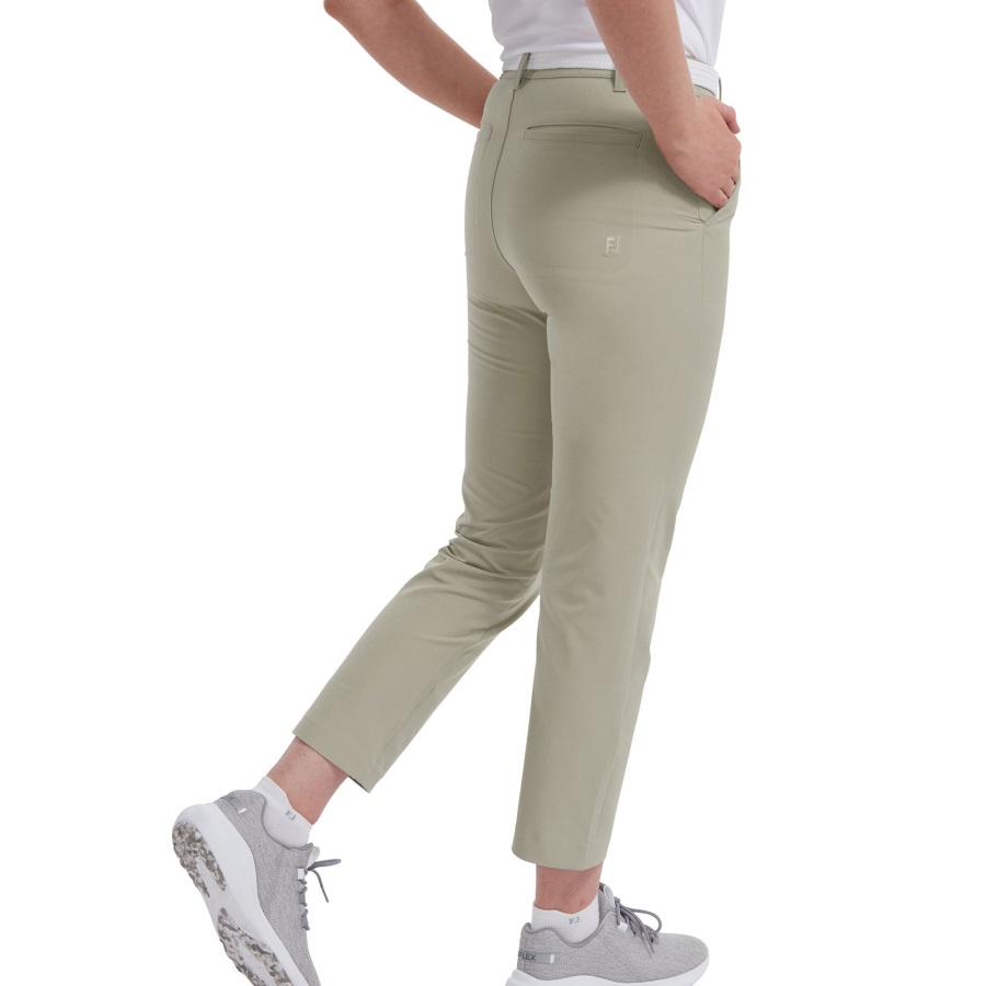 Khaki Stretch Cropped Pants Footjoy