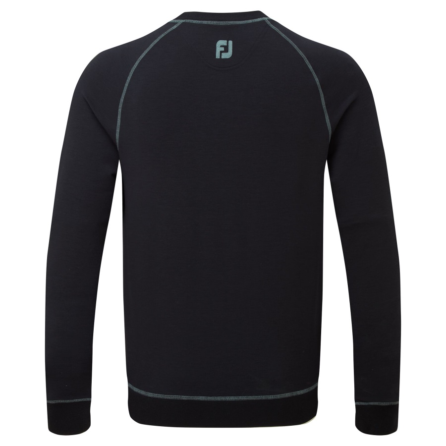 Footjoy Navy French Terry Crew Neck Sweater