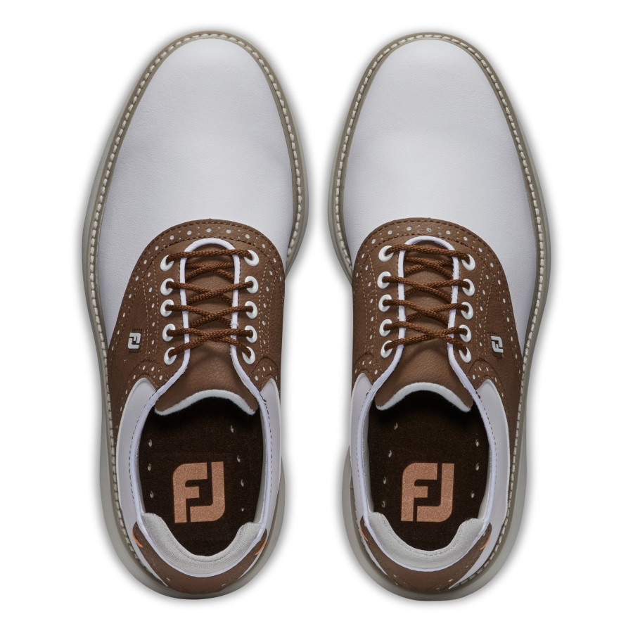 FJ Traditions White-Brown Footjoy