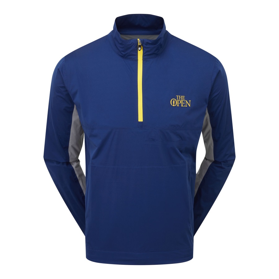 Open Blue-Antique Silver Footjoy Open HydroKnit Pullover