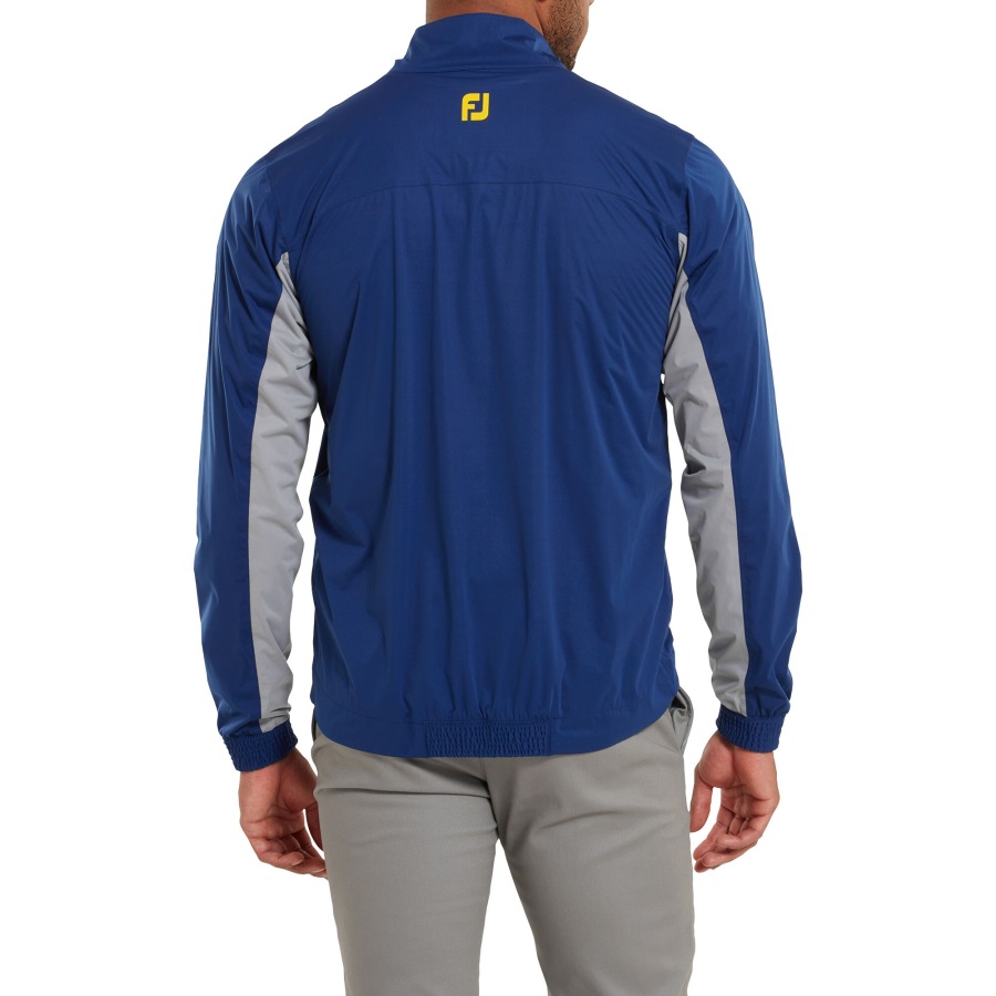 Open Blue-Antique Silver Footjoy Open HydroKnit Pullover
