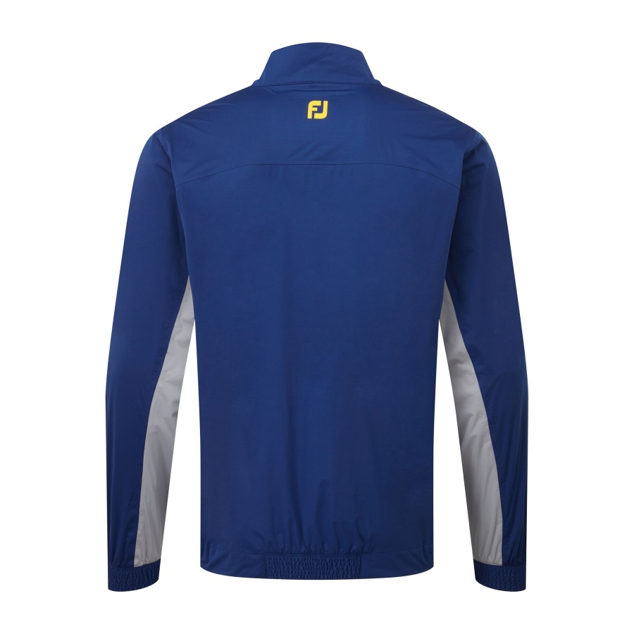 Open Blue-Antique Silver Footjoy Open HydroKnit Pullover
