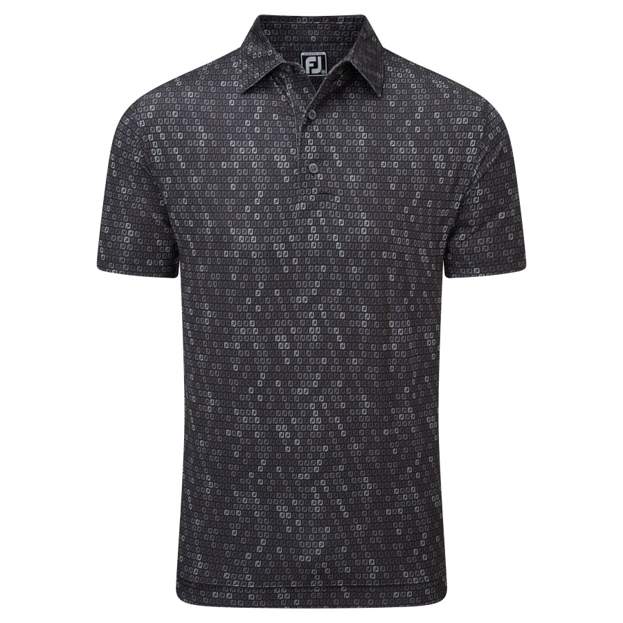 Black Digital Camo FJ Print Lisle Footjoy