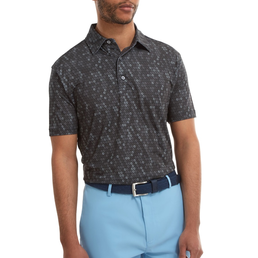Black Digital Camo FJ Print Lisle Footjoy