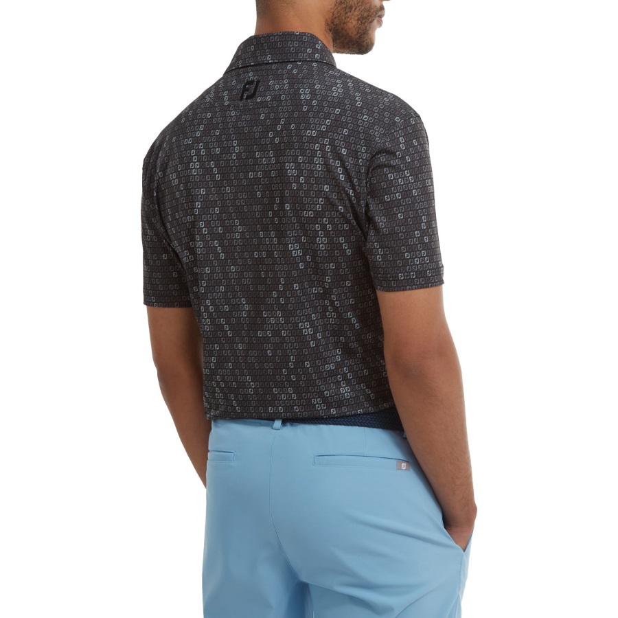 Black Digital Camo FJ Print Lisle Footjoy
