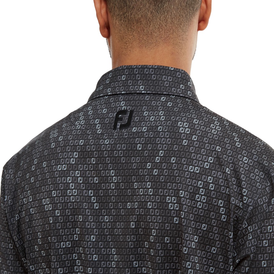 Black Digital Camo FJ Print Lisle Footjoy