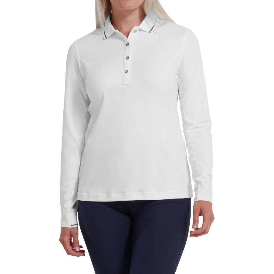 Women's Thermal Long Sleeved Shirt White Footjoy