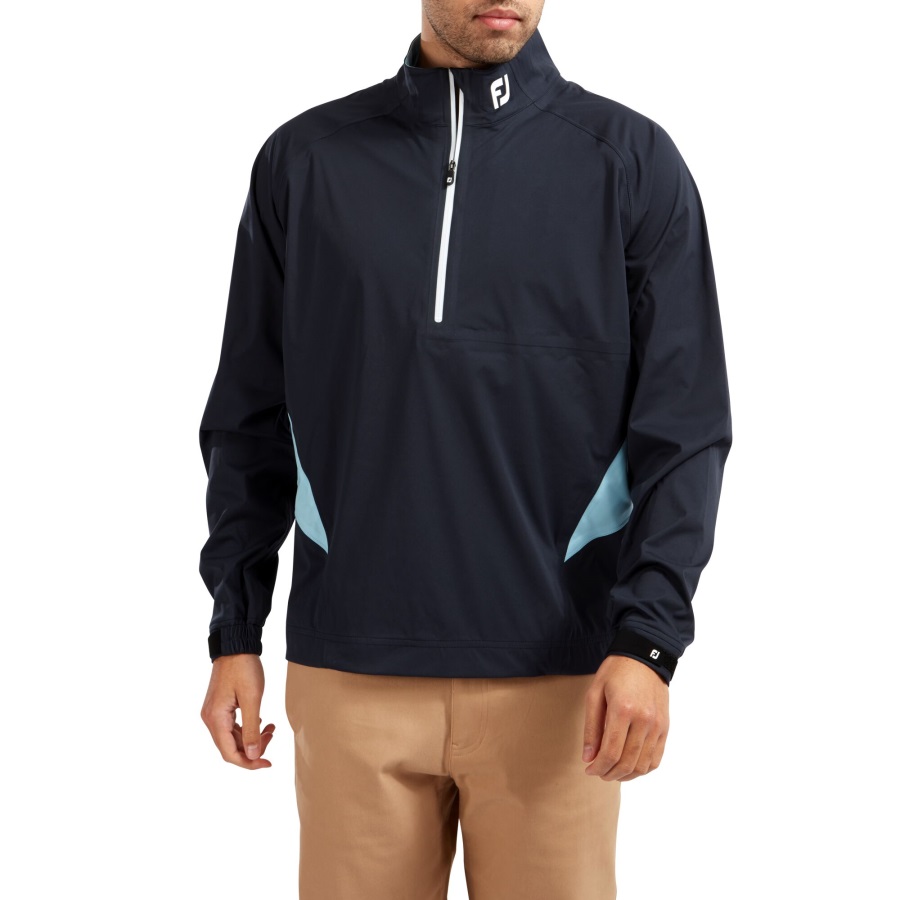Footjoy Navy-Light Blue FJ HydroKnit Rain Pullover