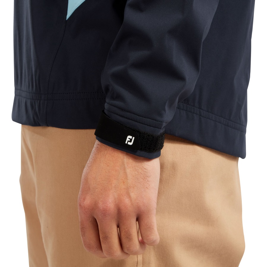 Footjoy Navy-Light Blue FJ HydroKnit Rain Pullover