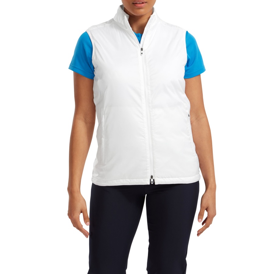 White Women's Lightweight Insulated Vest Footjoy