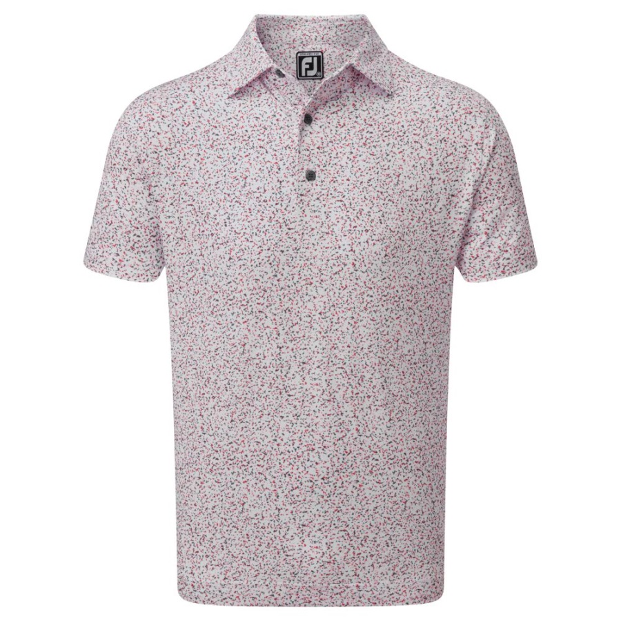 Granite Print Lisle Footjoy White
