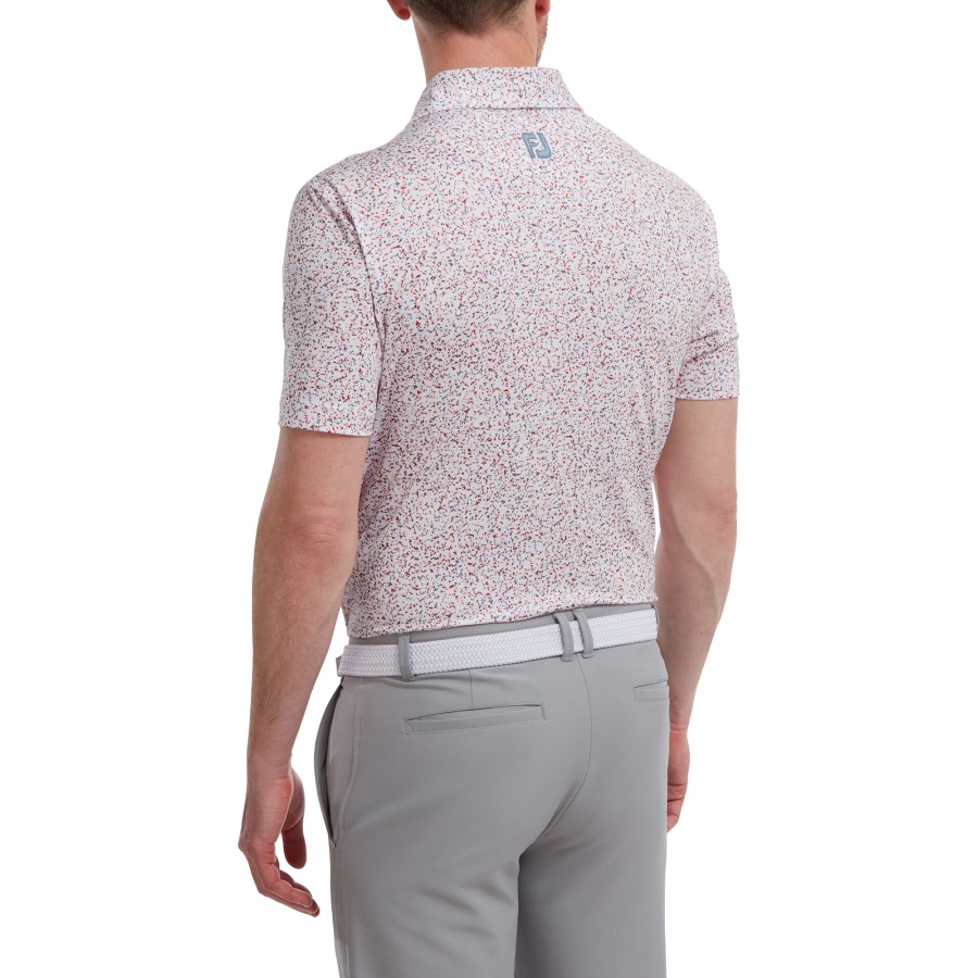 Granite Print Lisle Footjoy White