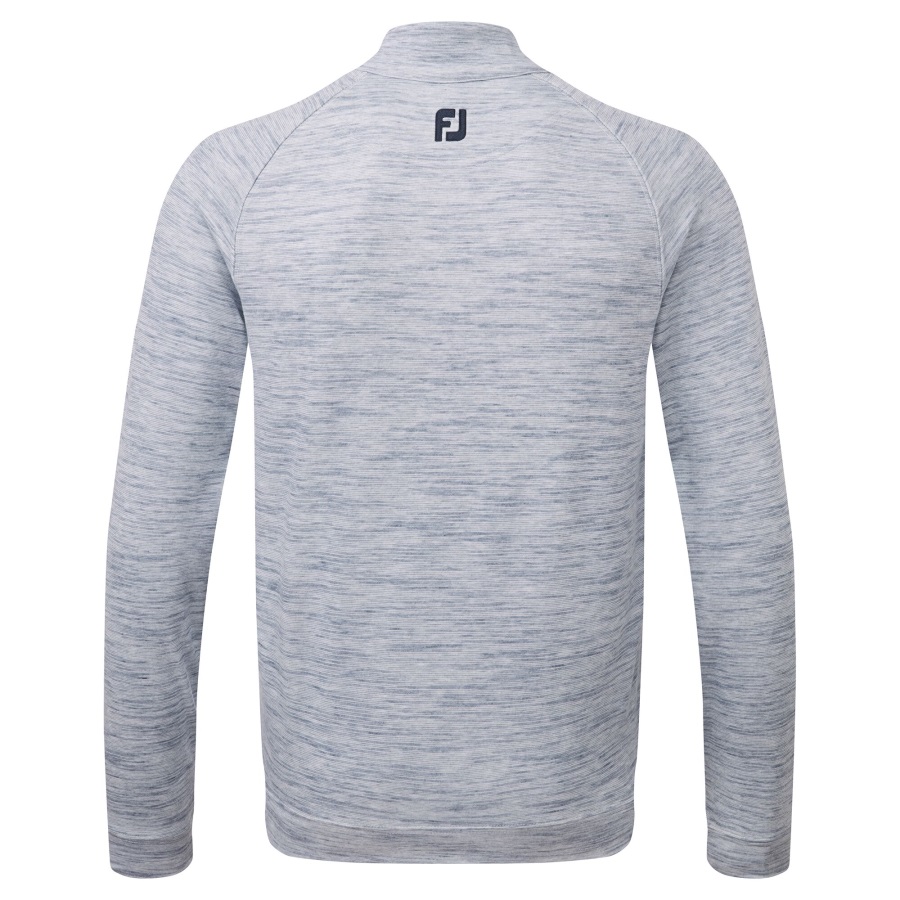 Footjoy Navy Space Dye Fleece Full-Zip Midlayer
