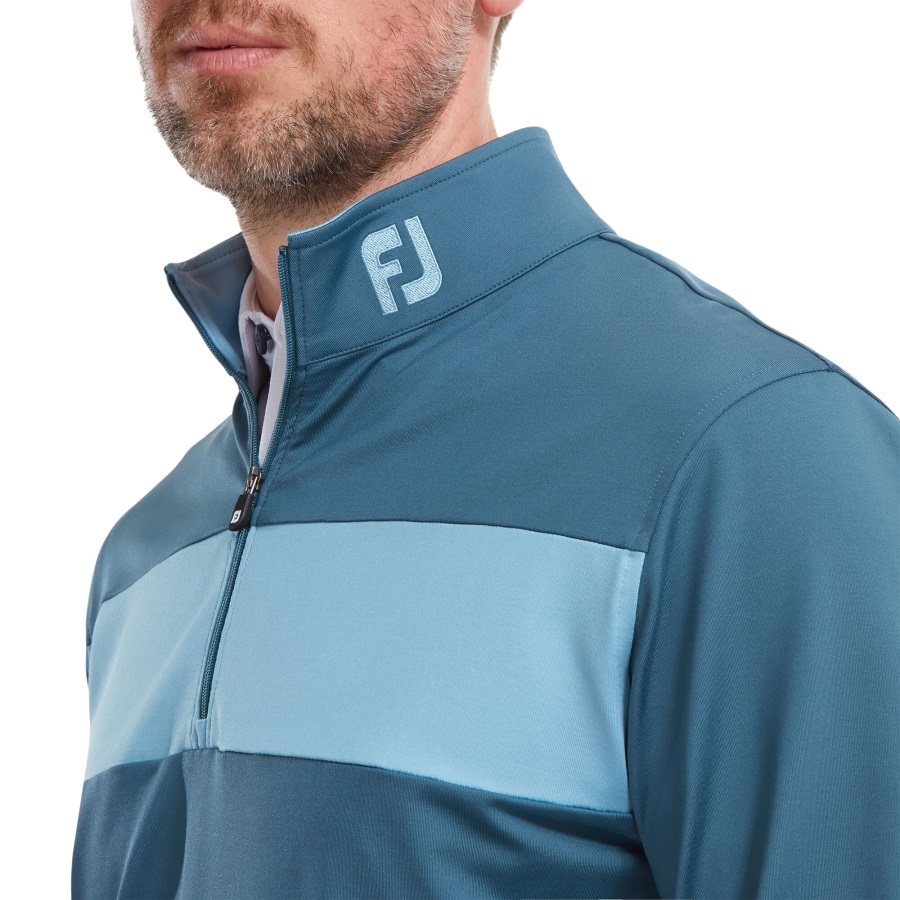 Blue-Dusk Blue Footjoy Engineered Chest Stripe Chill-Out