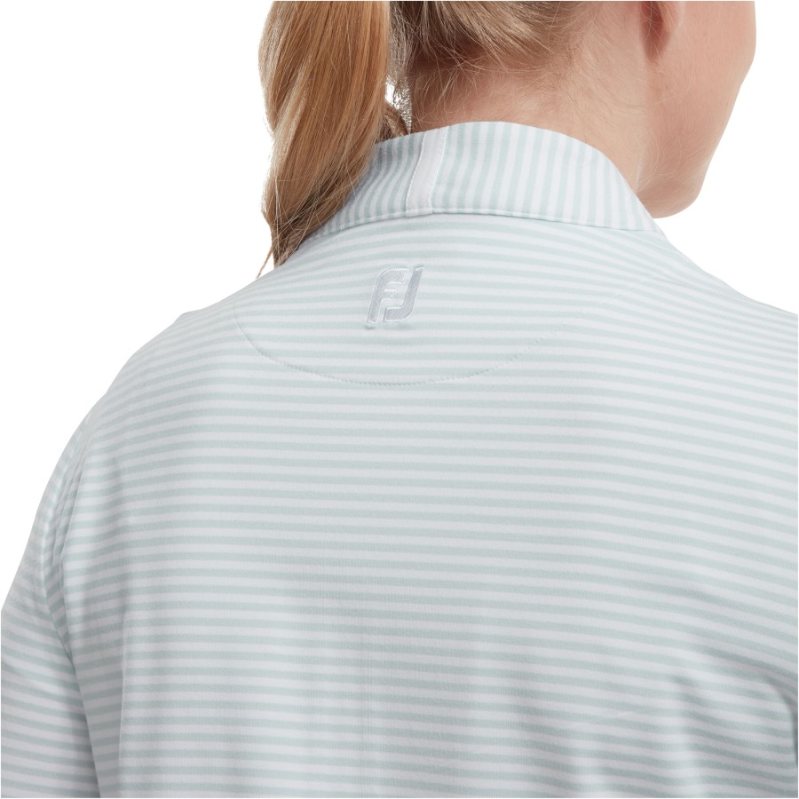Footjoy Full-Zip Lightweight Tonal Stripe Midlayer Sky