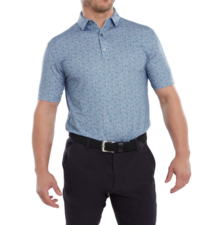 Mini Floral Lisle Denim-Dusty Purple-Azure Footjoy