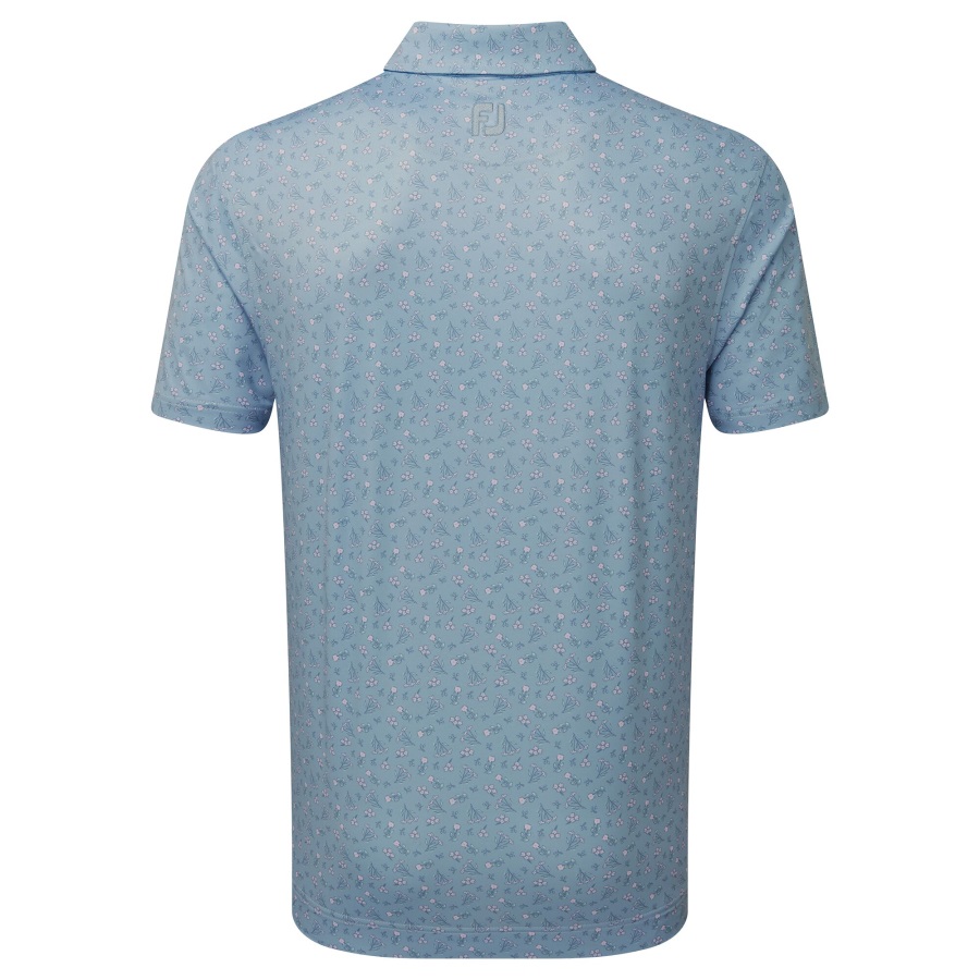 Mini Floral Lisle Denim-Dusty Purple-Azure Footjoy