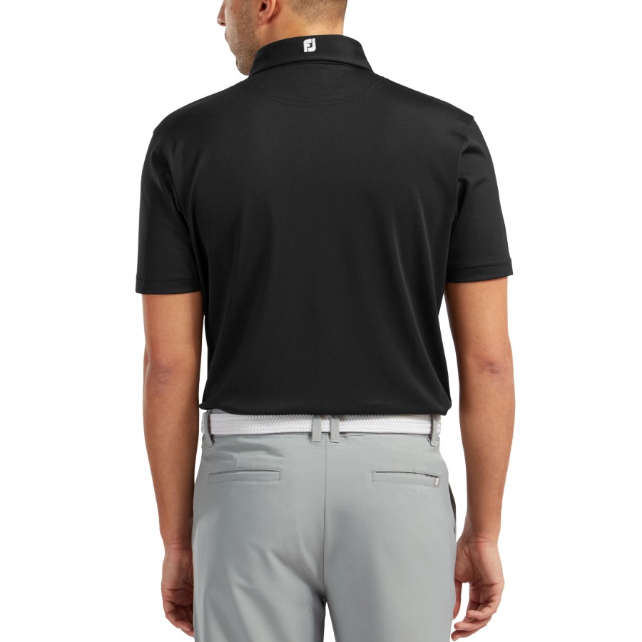 Footjoy Stretch Pique Solid Black