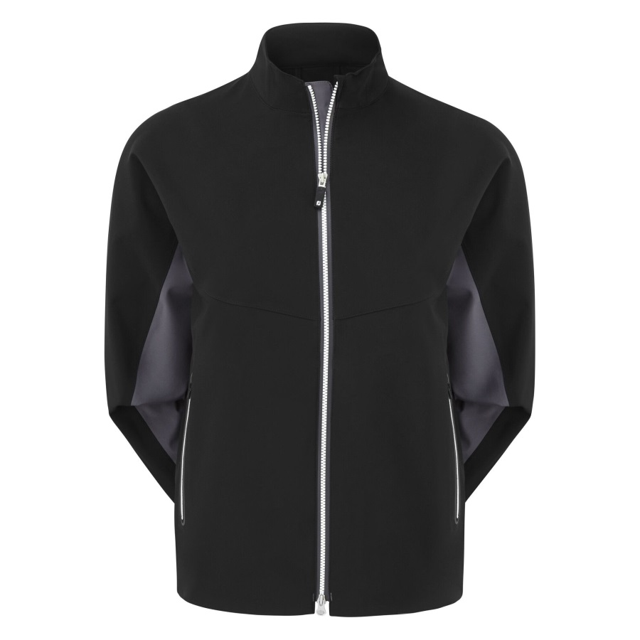 DryJoys Tour LTS Rain Jacket Women-Previous Season Style Footjoy Black-Charcoal-White