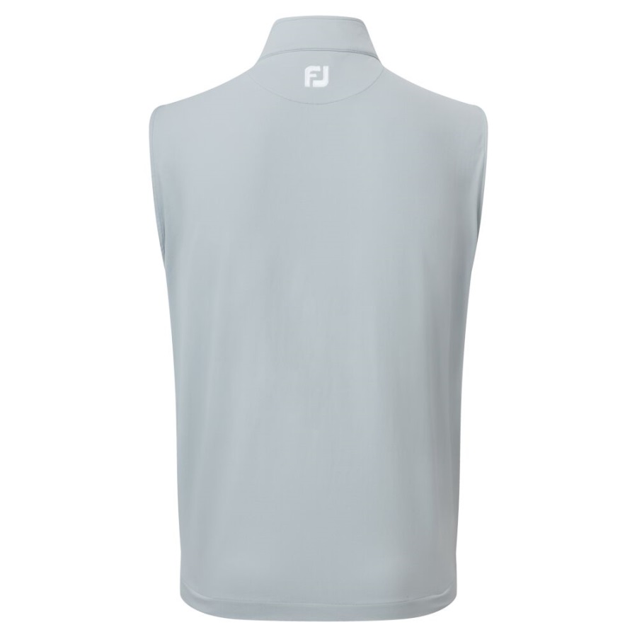 Grey Full-Zip Knit Vest Footjoy