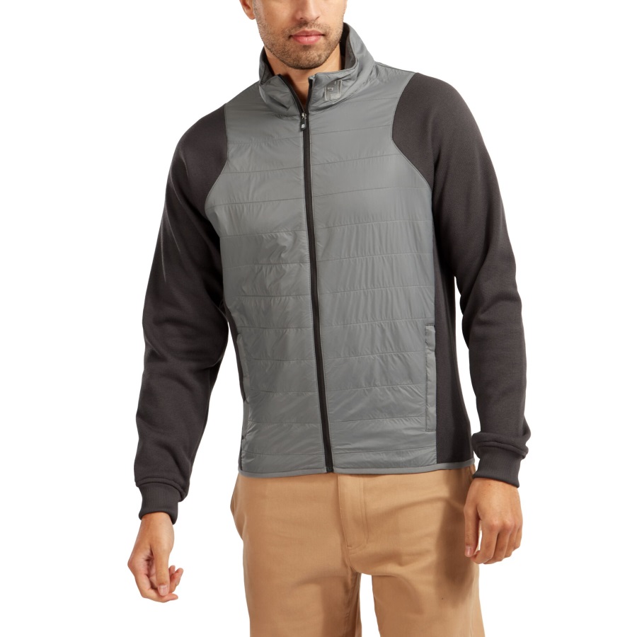 Charcoal-Grey FJ Hybrid Jacket Footjoy