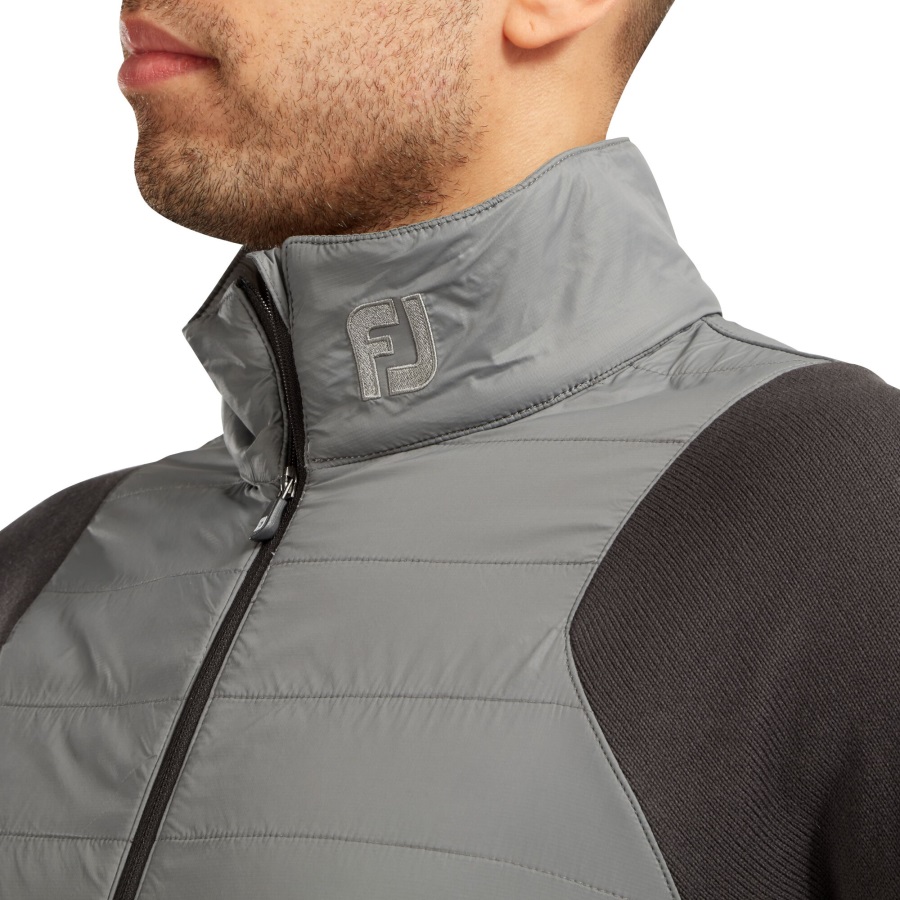 Charcoal-Grey FJ Hybrid Jacket Footjoy