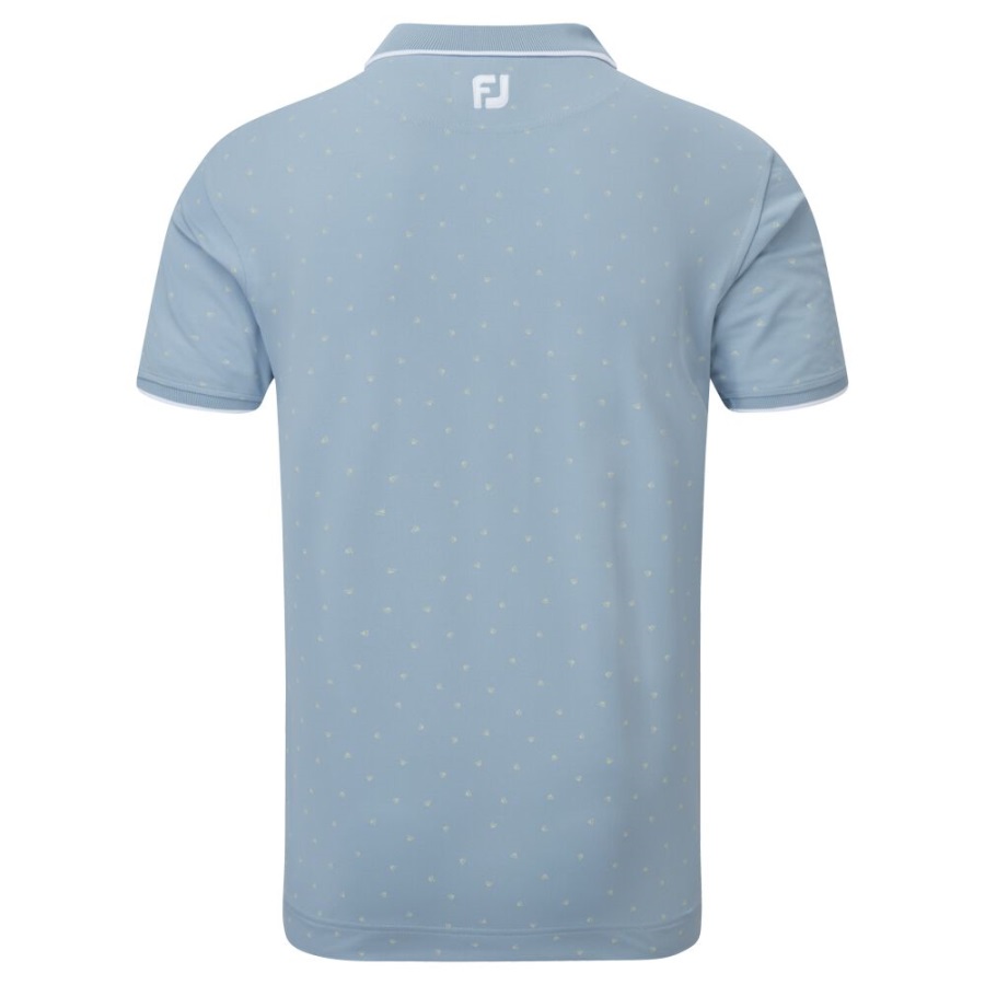 Footjoy Push Play Print Pique Grey-Yellow