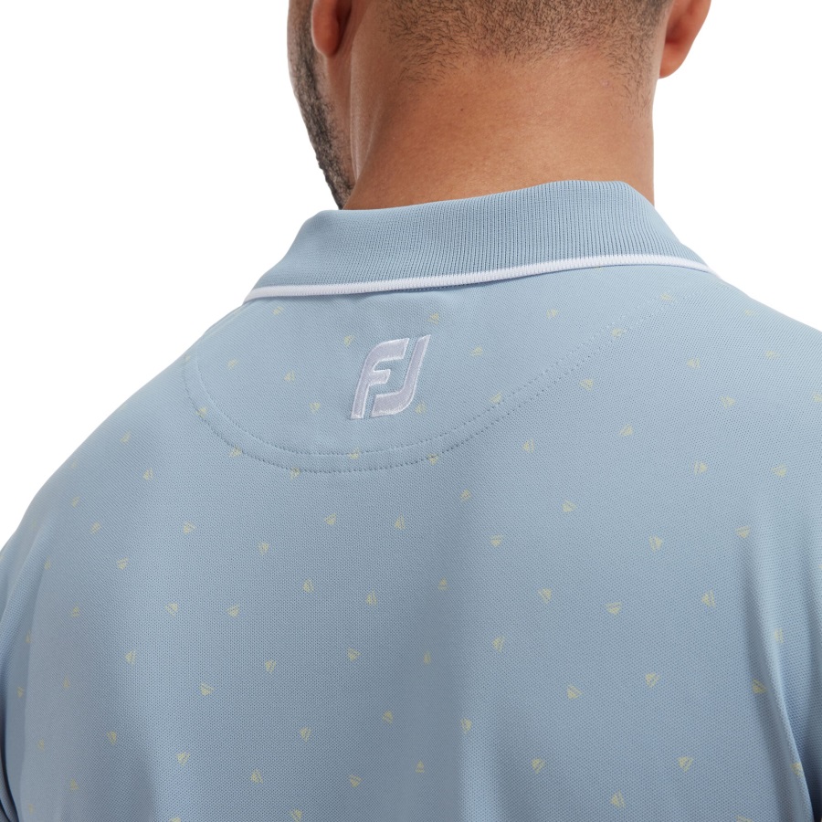 Footjoy Push Play Print Pique Grey-Yellow
