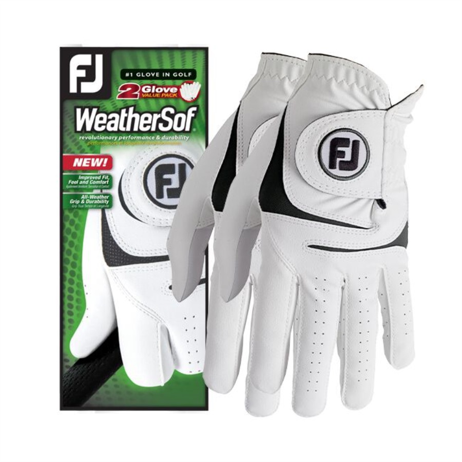 Footjoy White WeatherSof 2-Pack