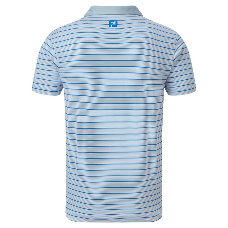 Accented Stripe Lisle Footjoy Grey-White-Blue