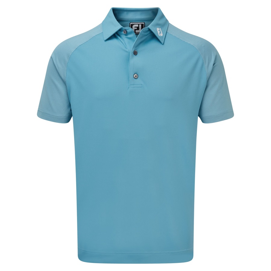 Raglan Jacquard Block Footjoy Storm Blue