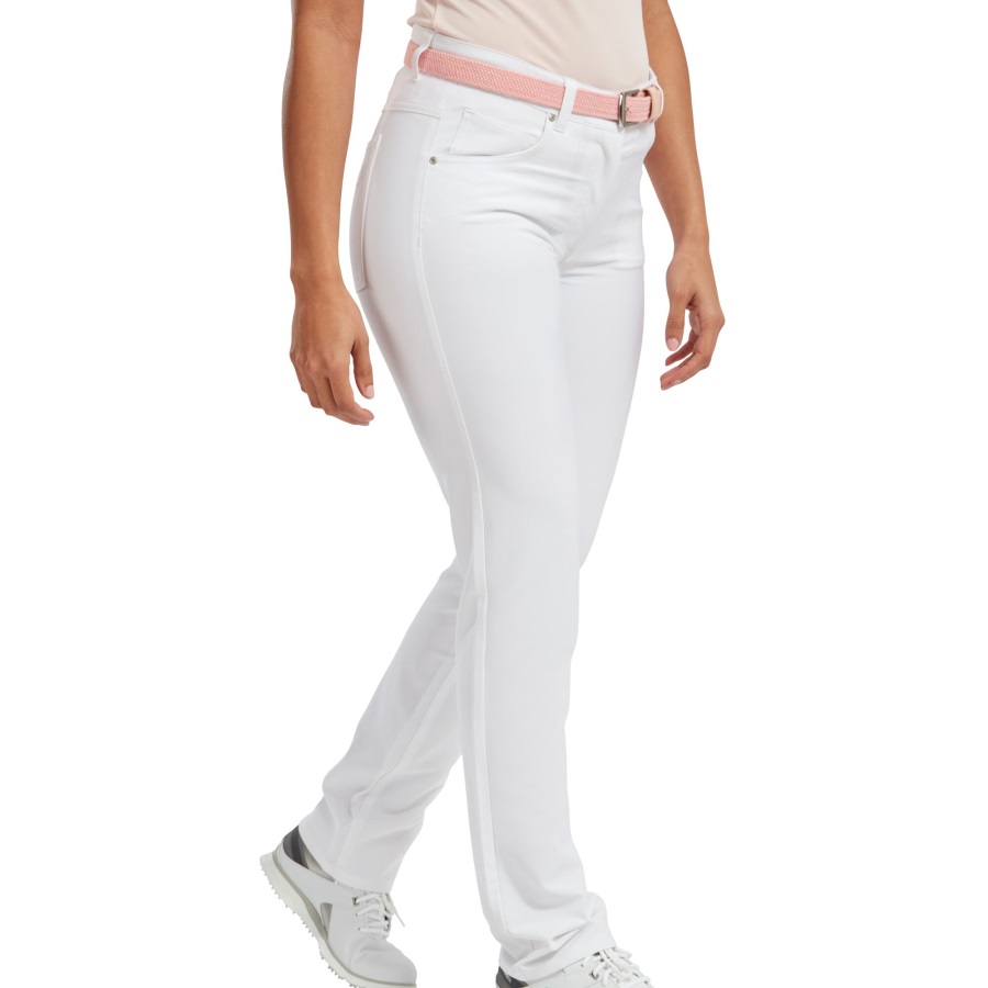 White GolfLeisure Stretch Trousers Women Footjoy