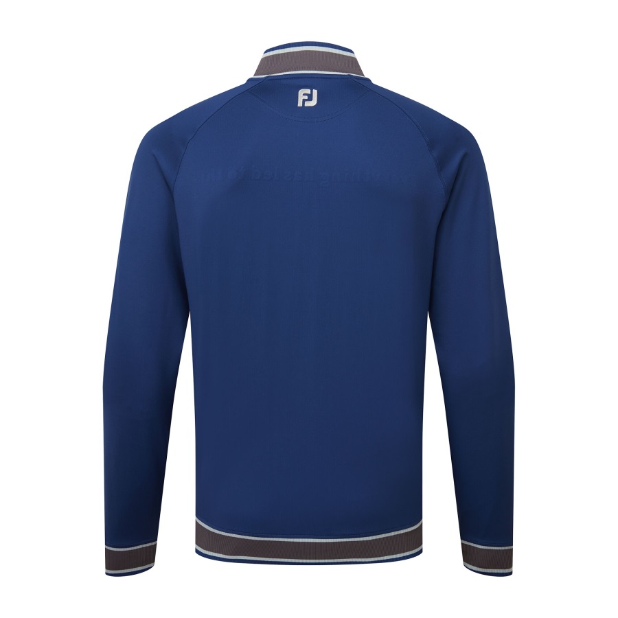 Open Blue Footjoy Open Knit Track Jacket