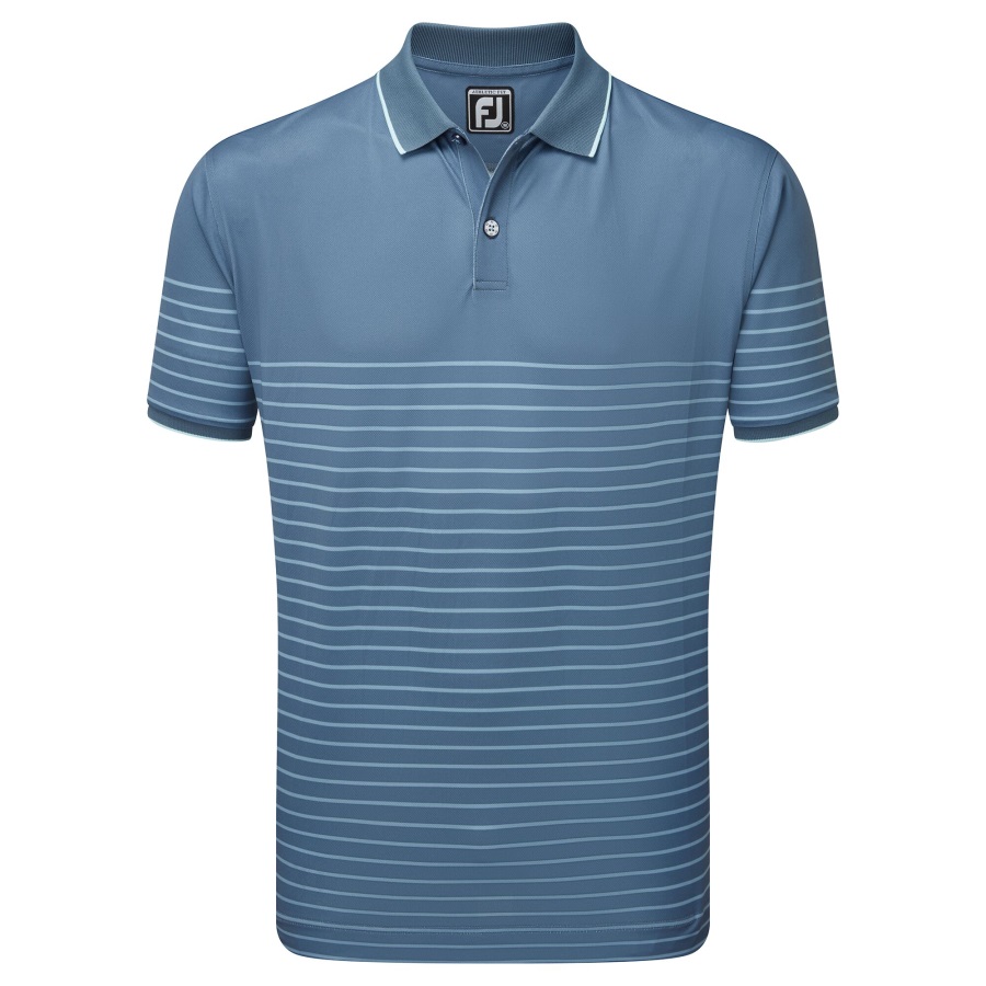 Bluestone-Denim-Azure Footjoy Breton Stripe Pique