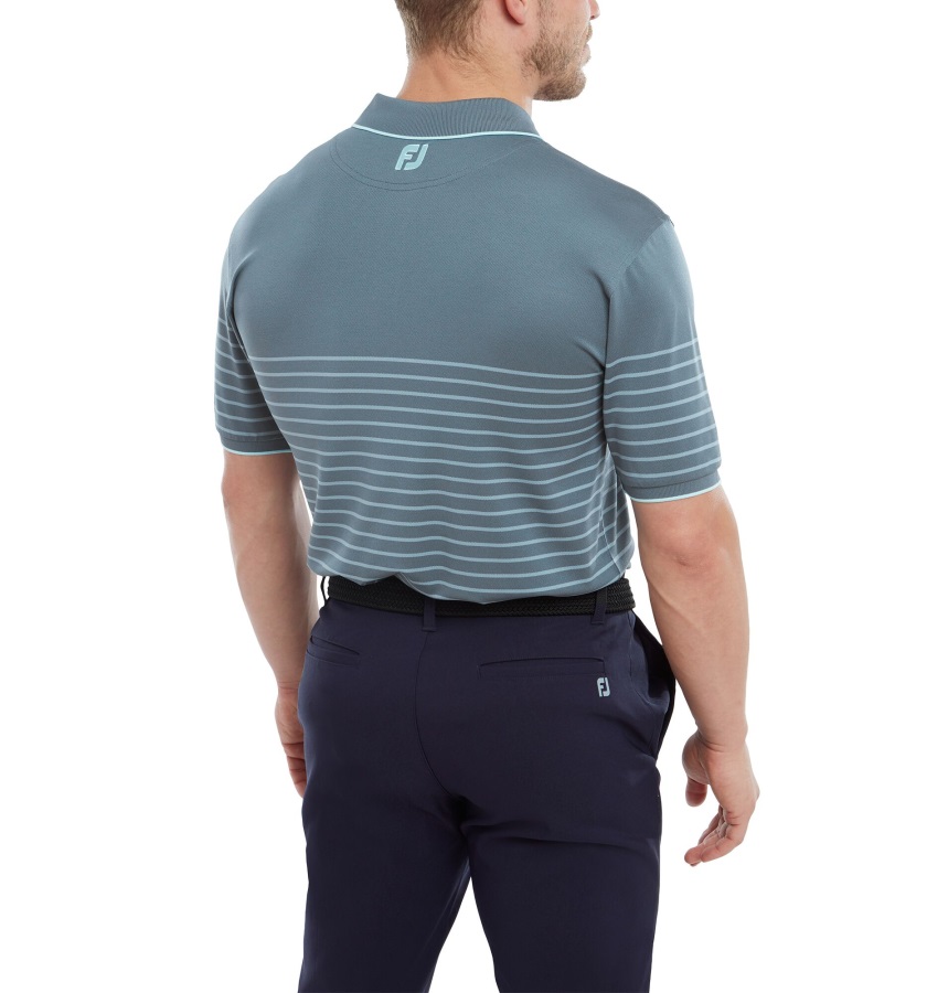 Bluestone-Denim-Azure Footjoy Breton Stripe Pique