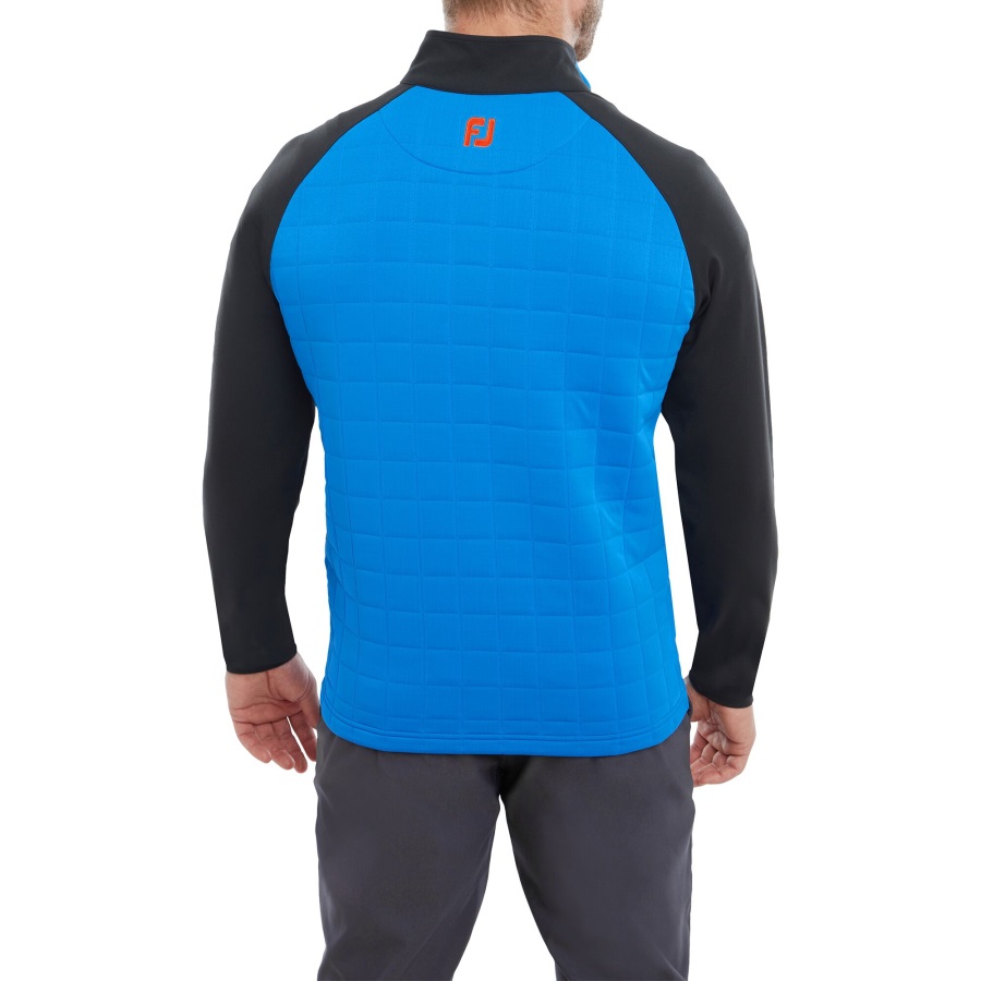 Footjoy Sapphire-Black-Orange Quilted Jacquard Chill-Out XP