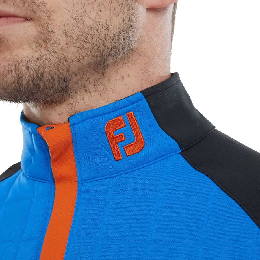 Footjoy Sapphire-Black-Orange Quilted Jacquard Chill-Out XP