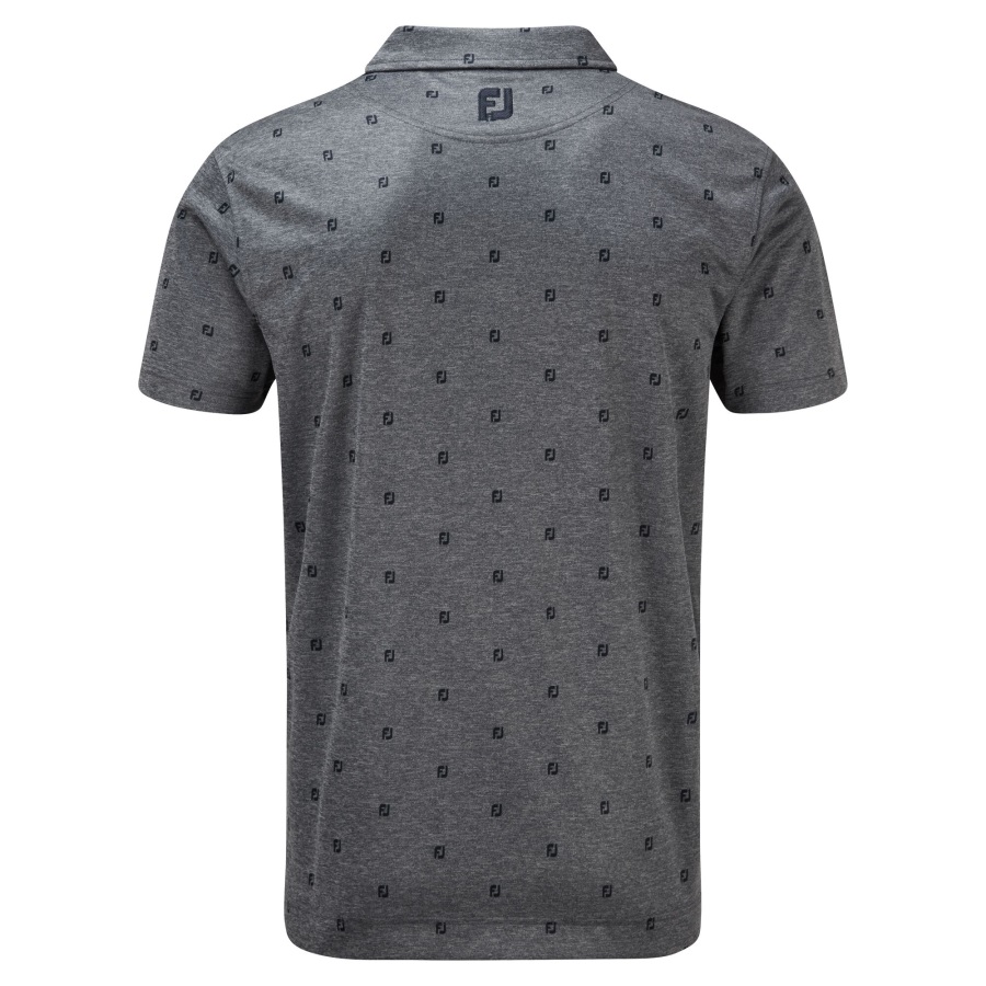 Footjoy Smooth Pique FJ Tonal Print Navy