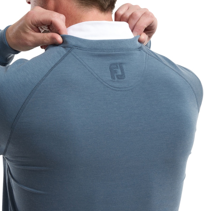 Footjoy French Terry Crew Neck Sweater Ink