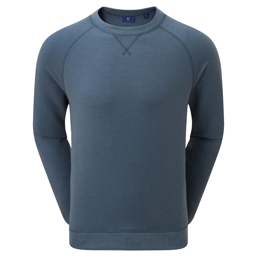 French Terry Crew Neck Sweater Ink Footjoy