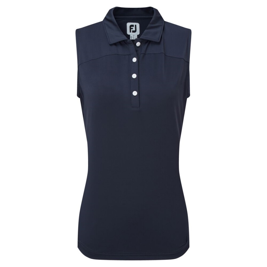 Mesh Back Sleeveless Lisle Navy Footjoy